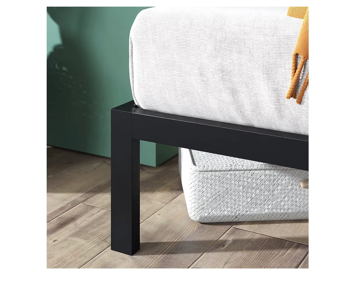 Black metal bed frame with headboard - photo 4