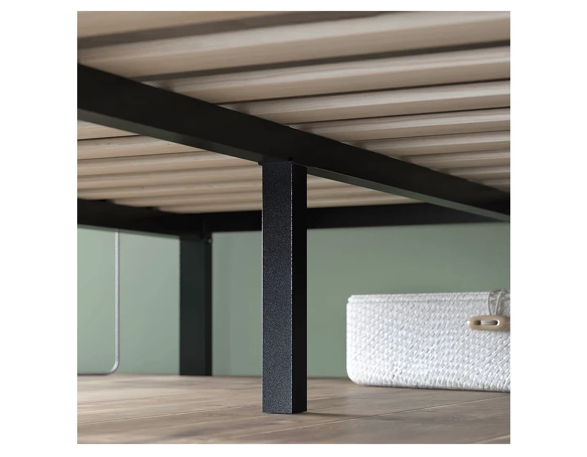 Black metal bed frame with headboard - photo 5