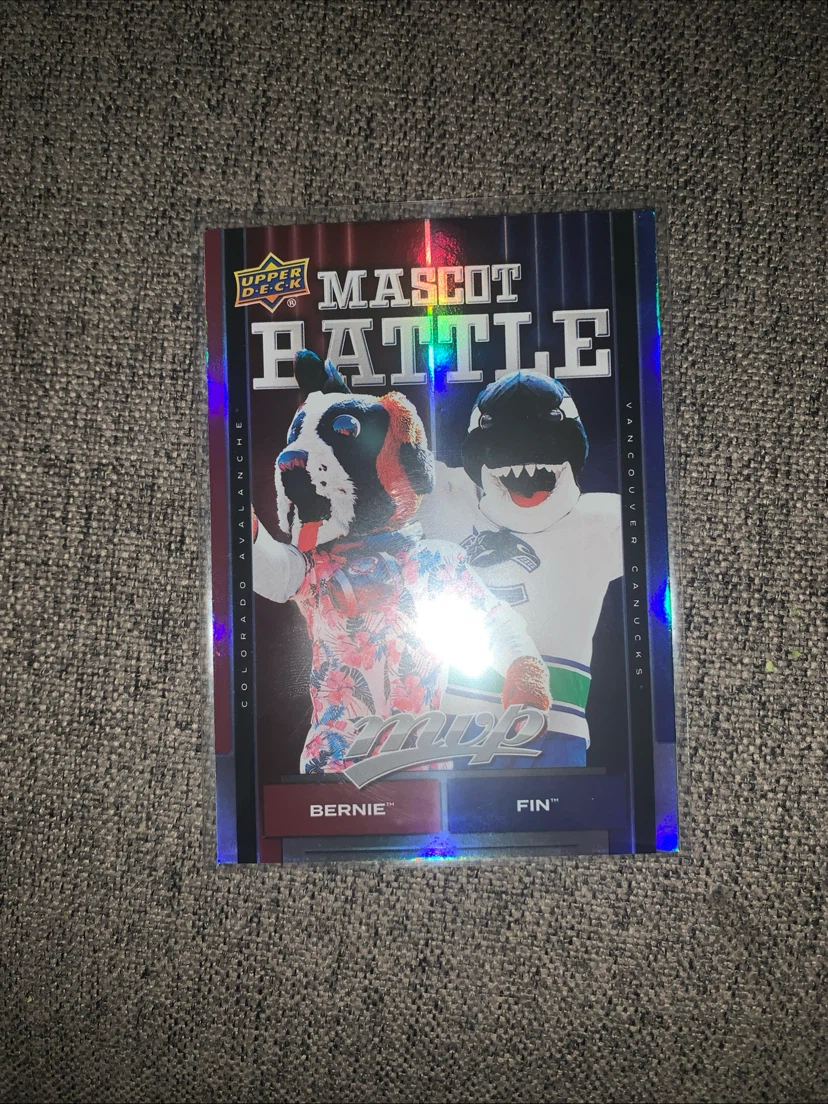 Upper Deck Mascot Battle Hockey Card