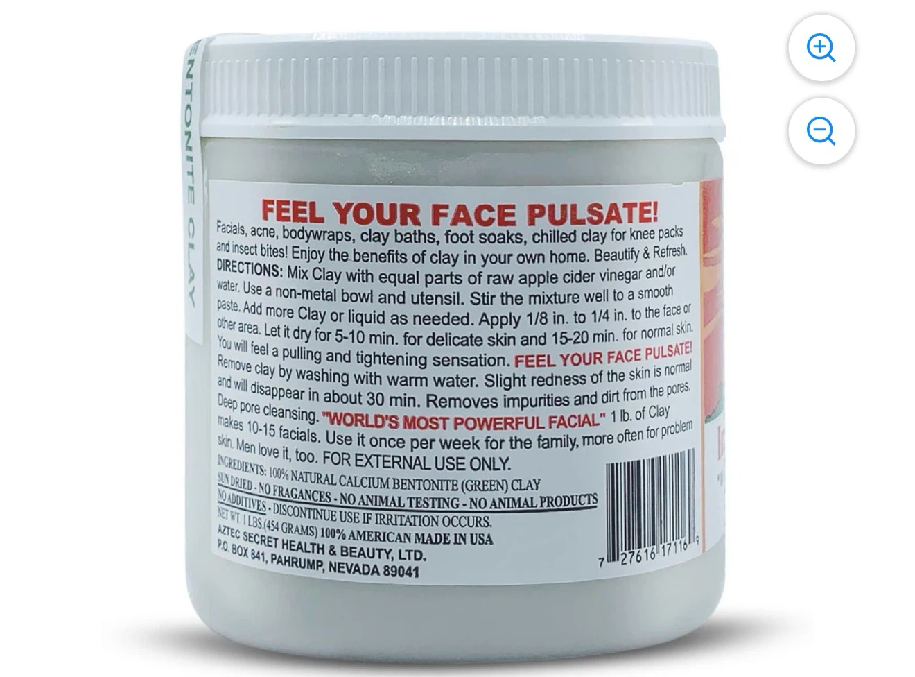 Aztec Secret Indian Healing Clay Deep Pore Cleansing 1 lb - photo 3