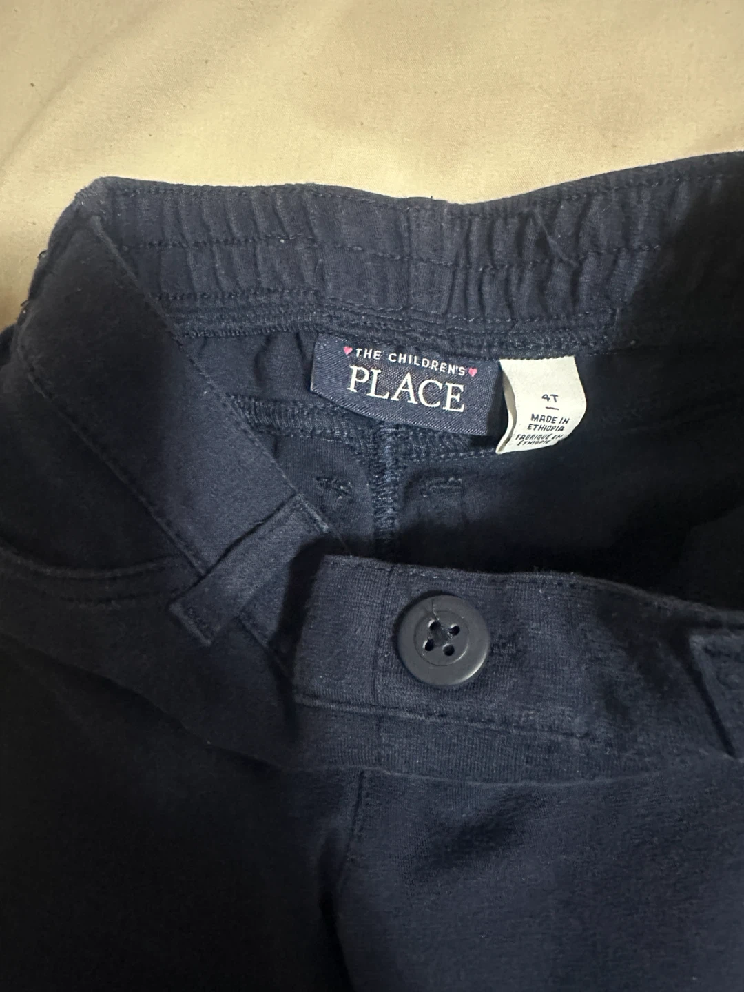 The Children's Place Navy Blue Pants - Size 4T (Set of 3) - photo 2