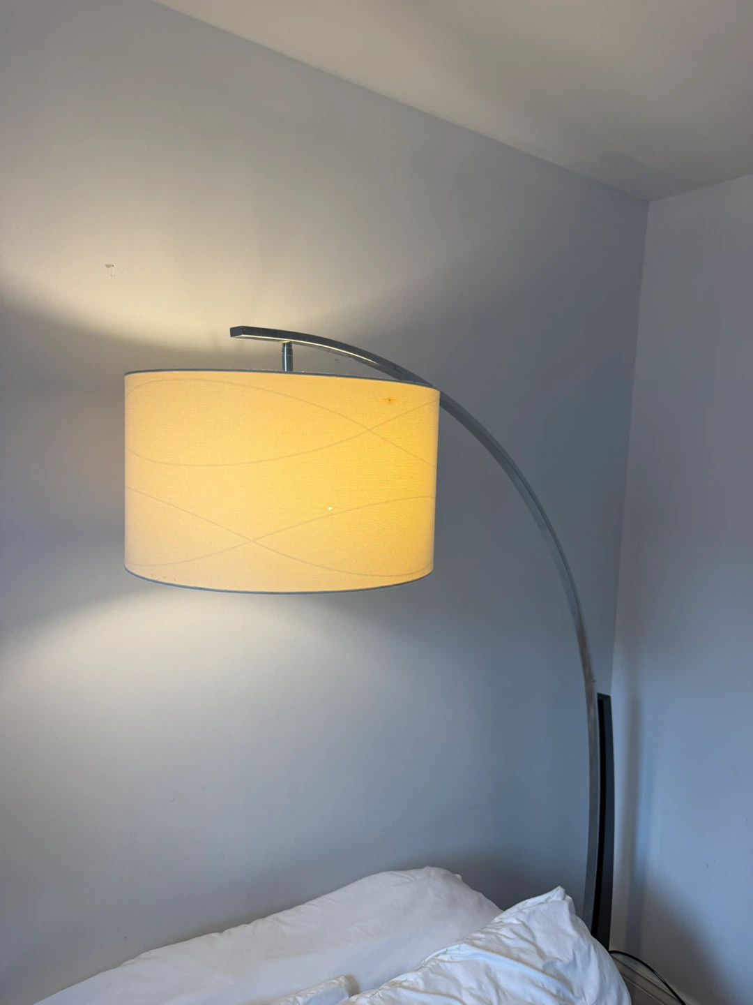 Arc Floor Lamp with Drum Shade