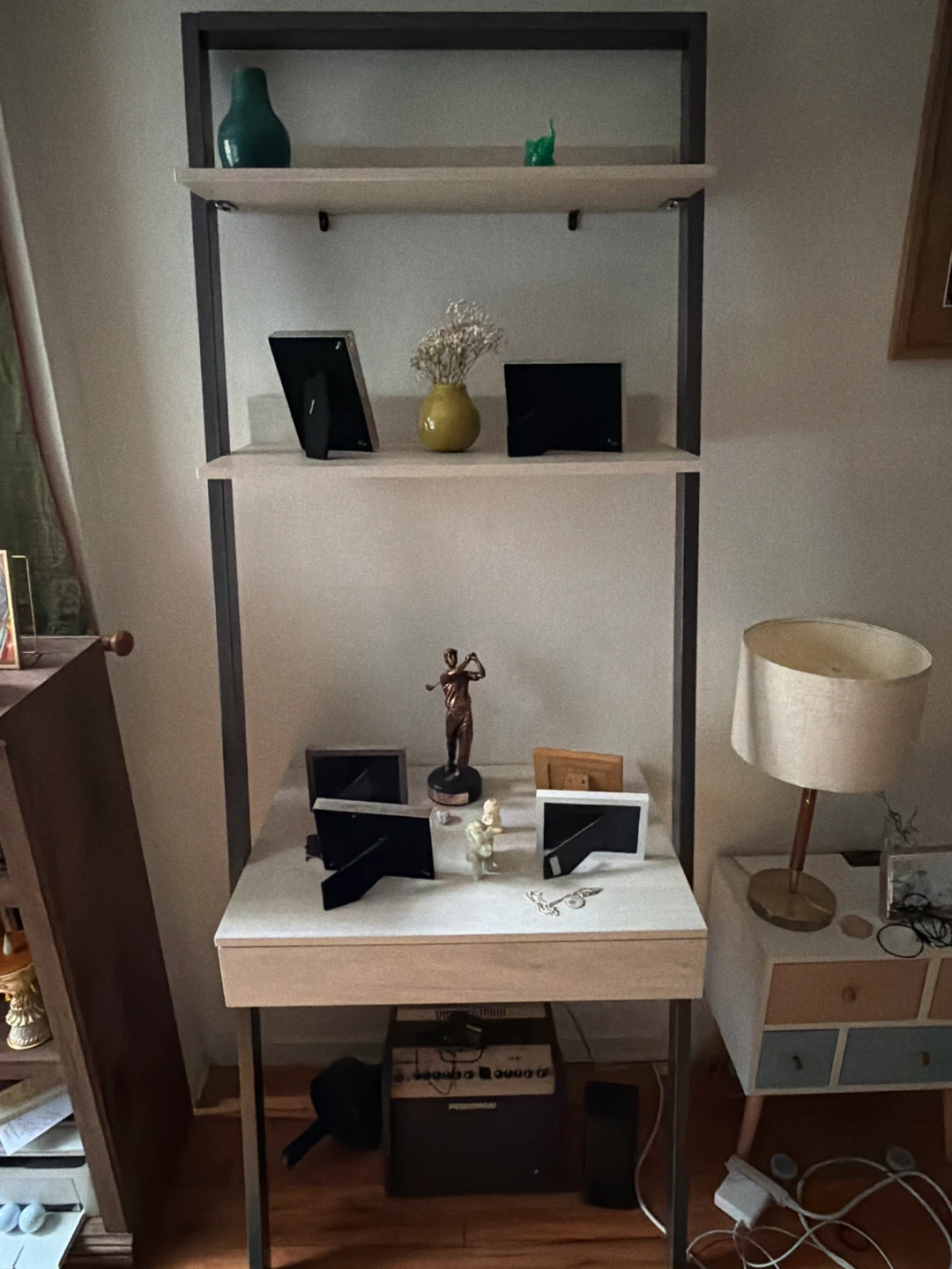 Ladder Desk with Shelving