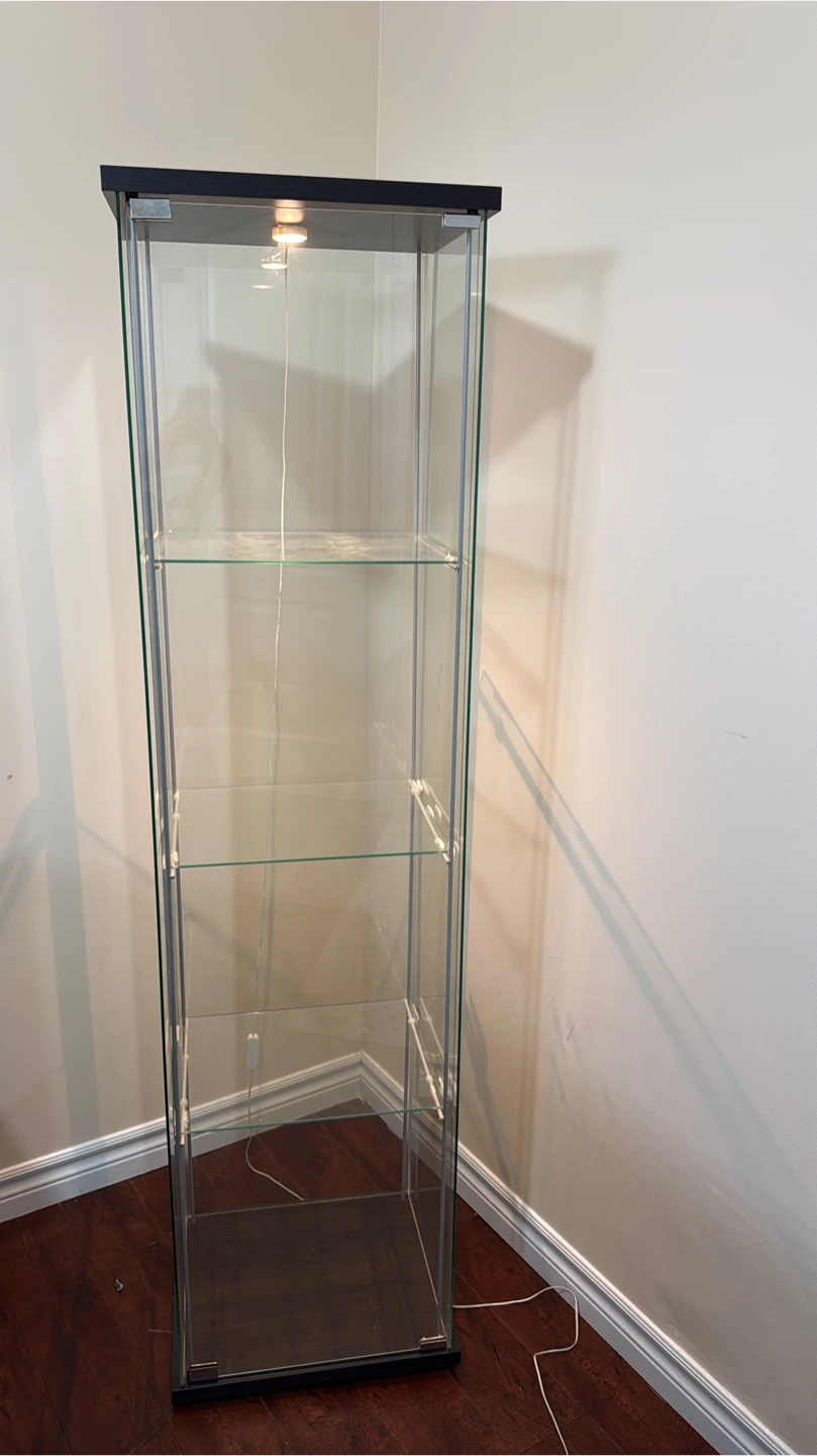 Glass Display Cabinet with Light