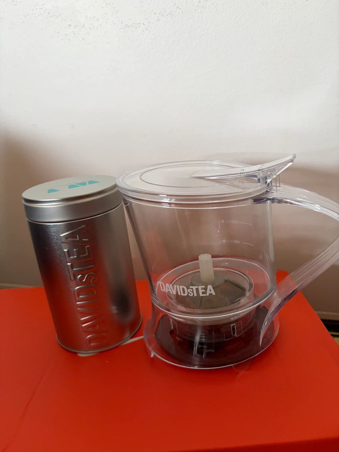 DAVIDsTEA Infuser and Tea Tin