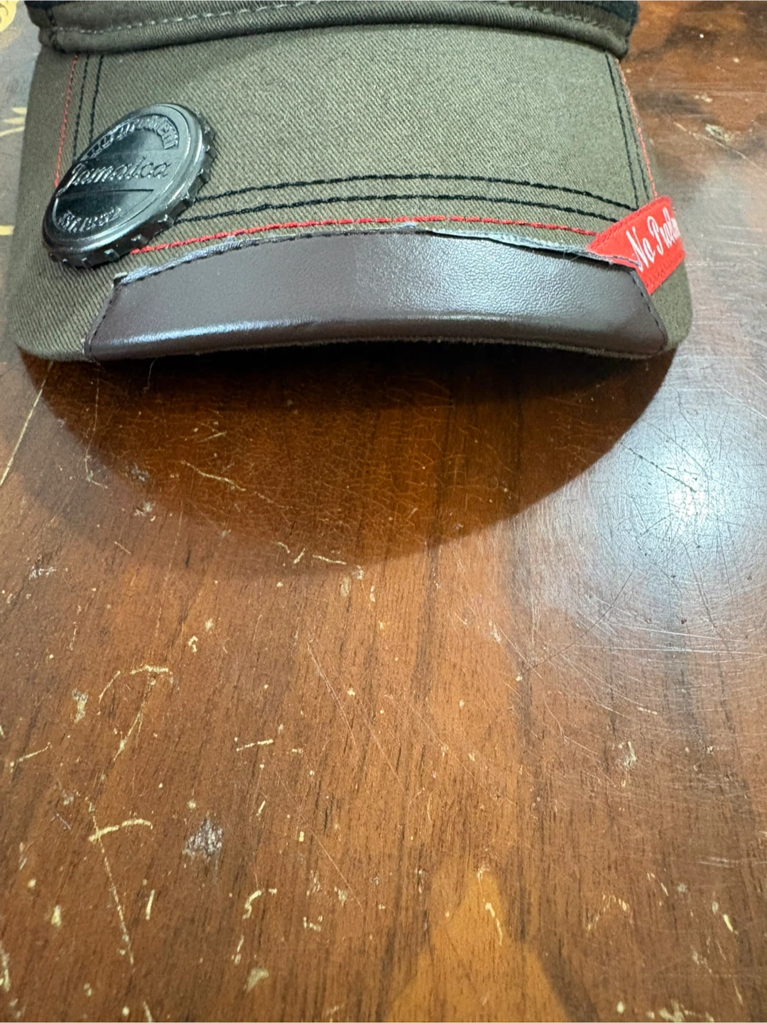 Jamaica No Problem Olive Green Baseball Cap - photo 3