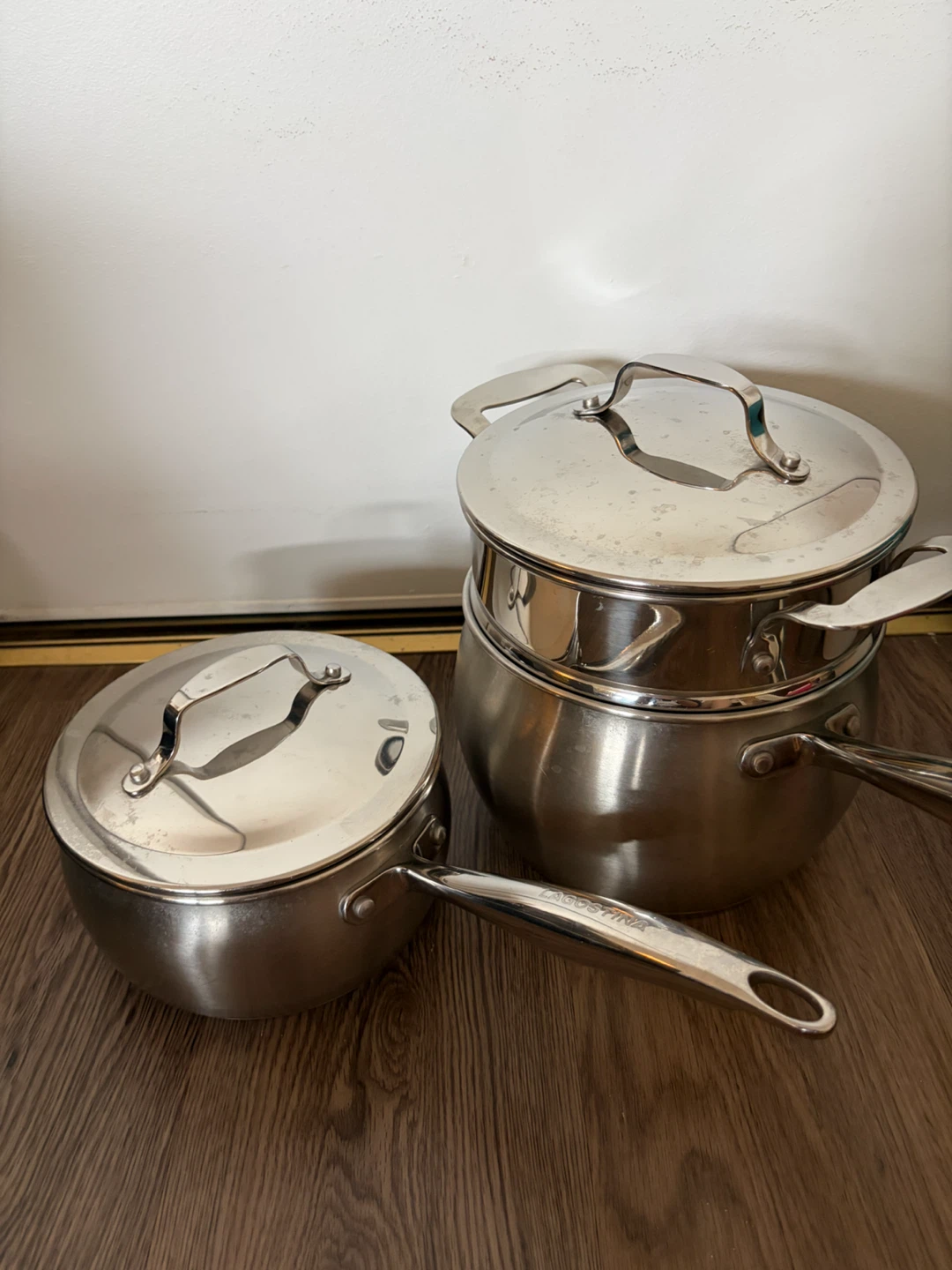 Lagostina Stainless Steel Pots and Steamer Set