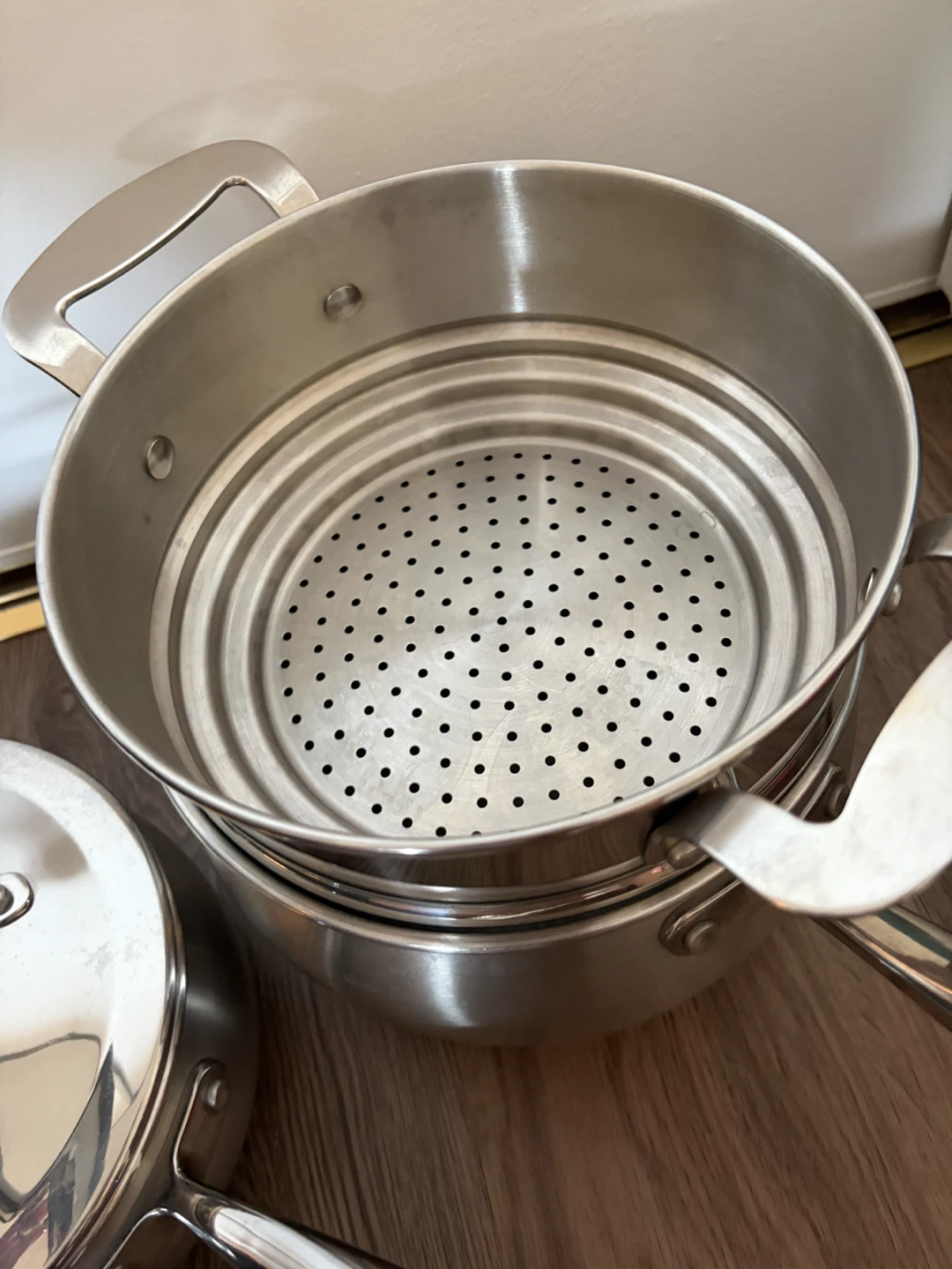 Lagostina Stainless Steel Pots and Steamer Set - photo 3