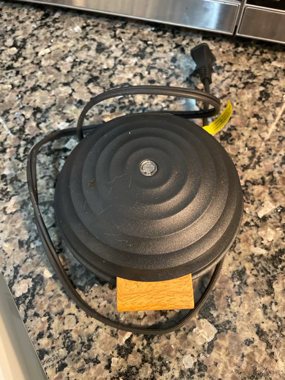 Black Mini Waffle Maker