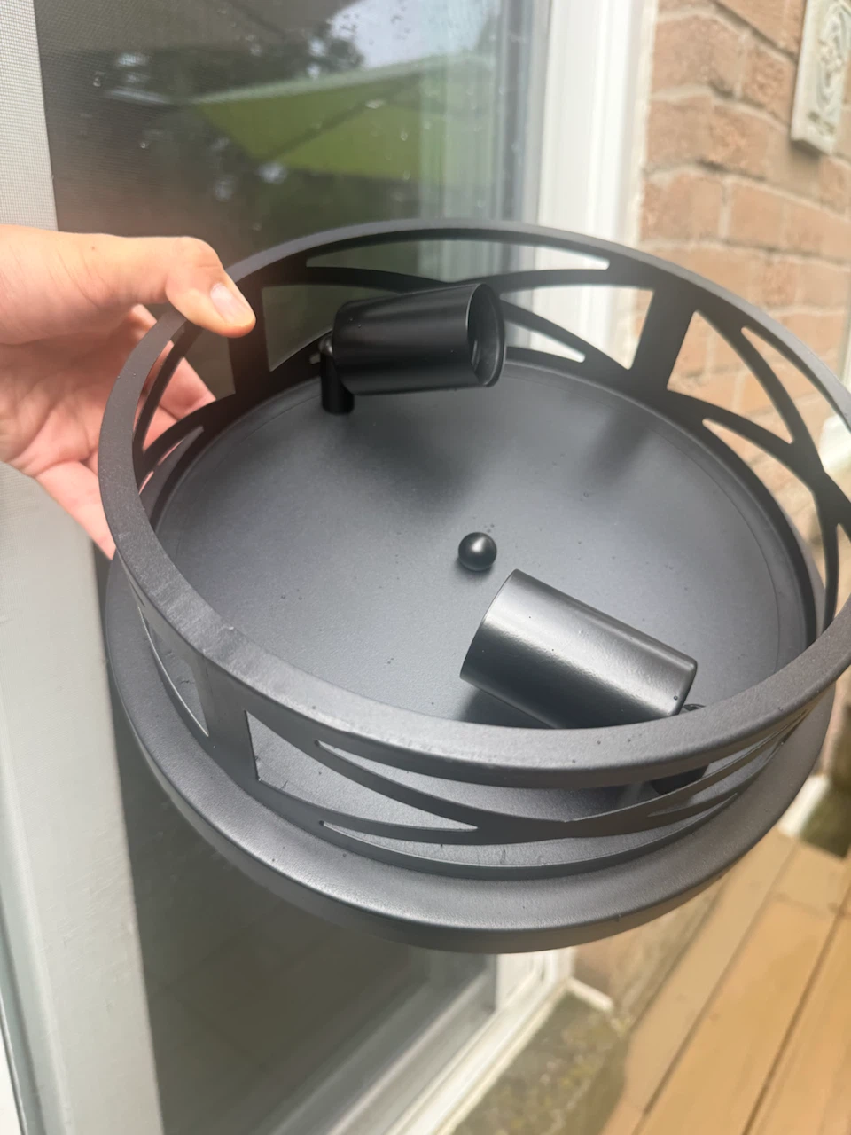 Black Flush Mount Ceiling Light Fixture - photo 2