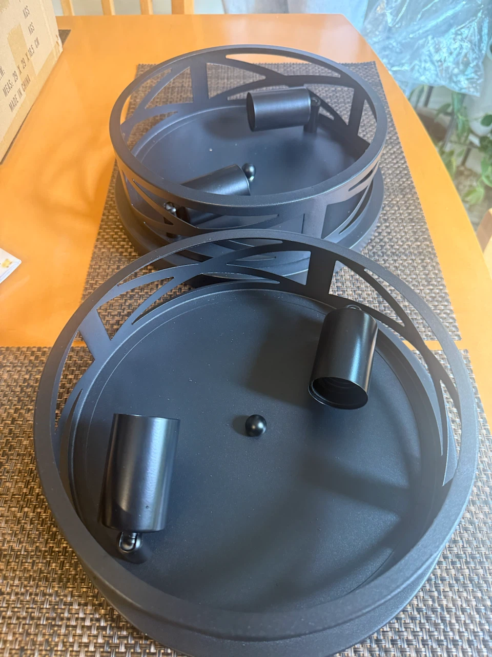 Black Flush Mount Ceiling Light Fixture - photo 4