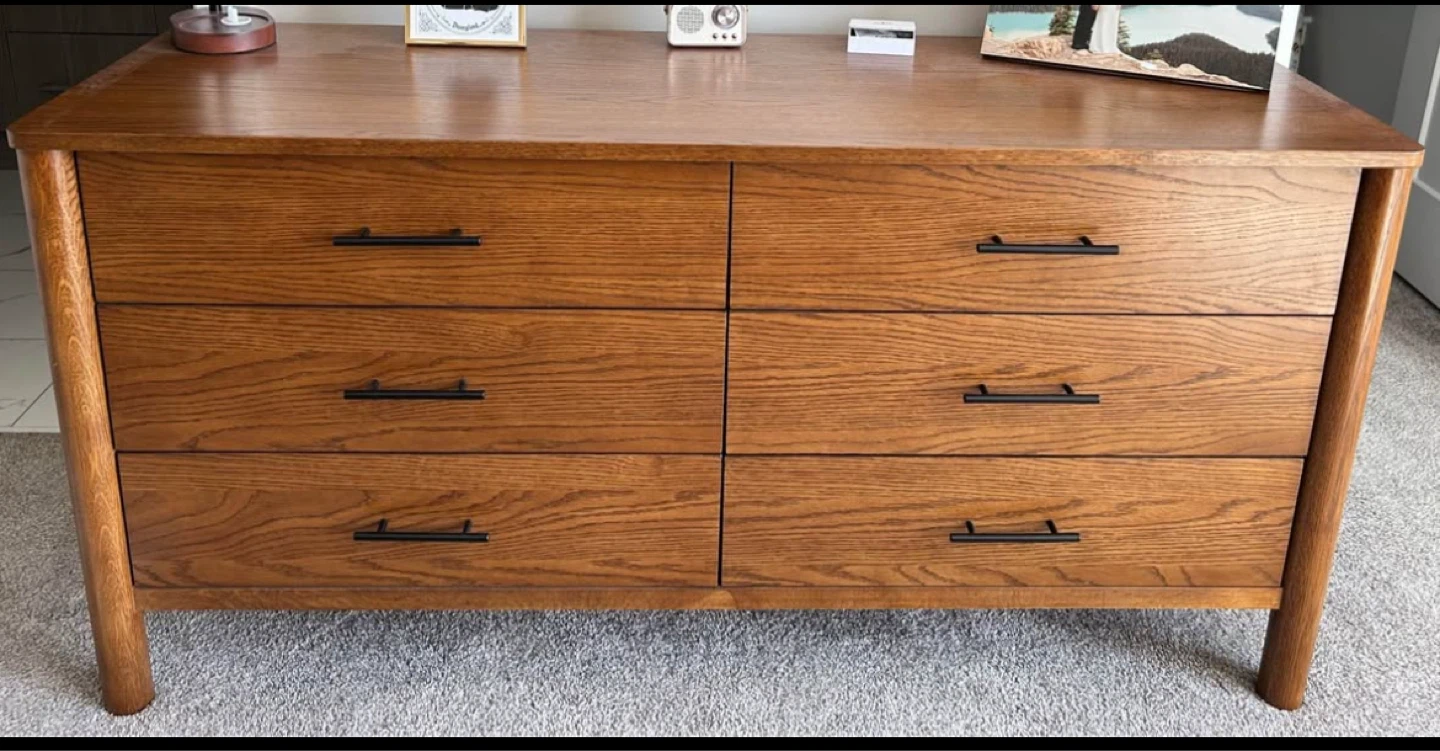 Silk and Snow walnut Nightstands & Dresser