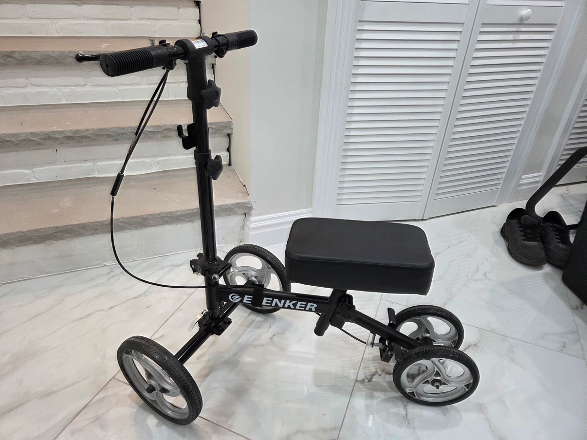 ELENKER Rolling Knee Scooter Walker with Bag