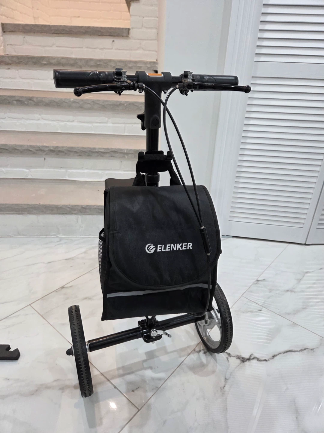 ELENKER Rolling Knee Scooter Walker with Bag - photo 4