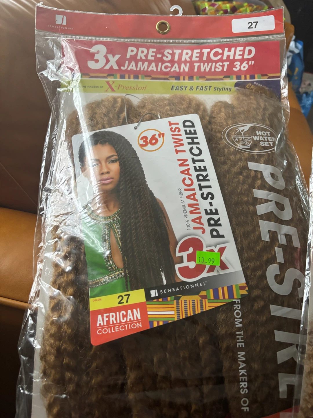 Sensationnel X-Pression Pre-Stretched Jamaican Twist Hair 36"