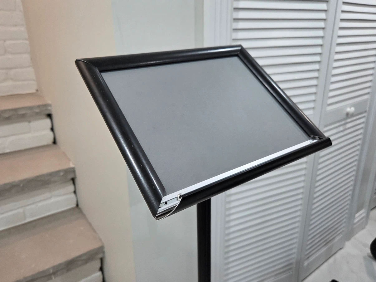 Black Metal A-Frame Sign Holder - photo 4