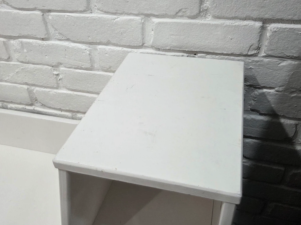 White storage shelf unit - photo 5