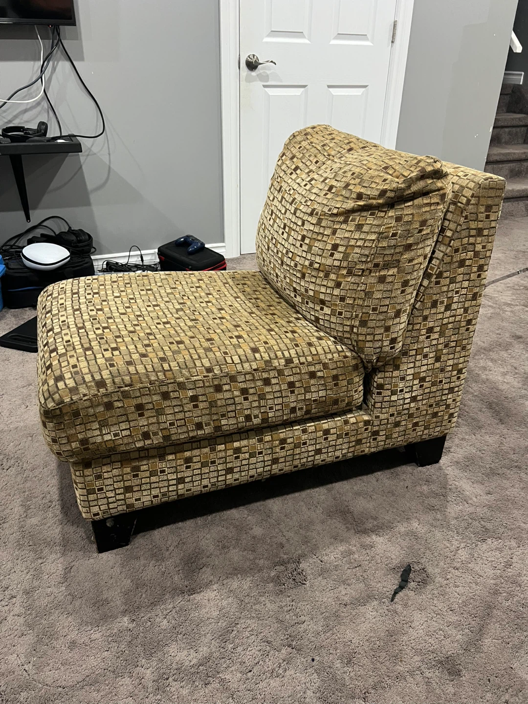 Accent Chair with Mosaic Pattern