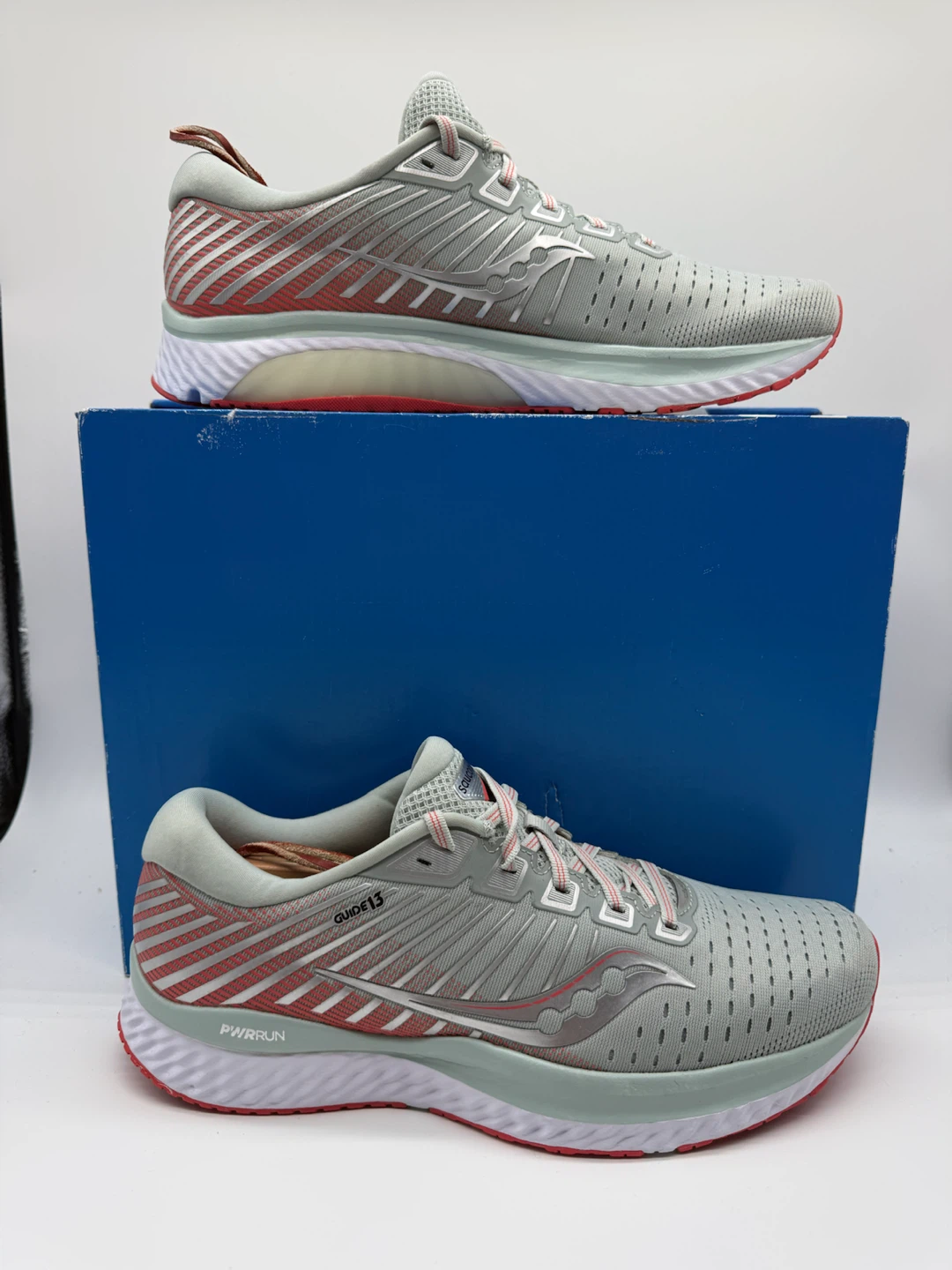 Saucy Guide 13 Grey/Coral Green Women’s Running Shoes Size US 11 - photo 2