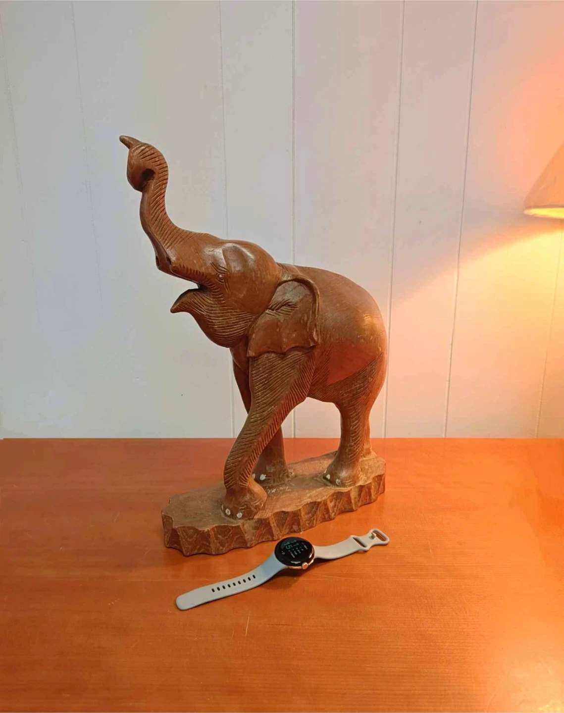 Wooden Elephant Figurine - photo 3