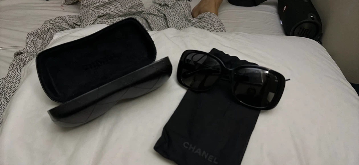 Chanel Sunglasses with Case and Pouch