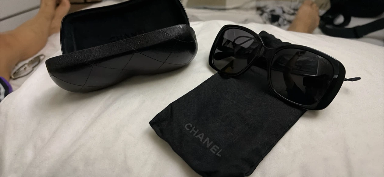 Chanel Sunglasses with Case and Pouch - photo 2