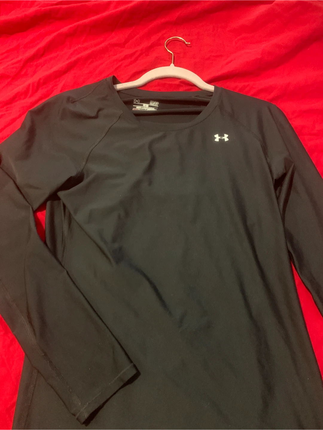 Black Long Sleeve top s/m fitted
