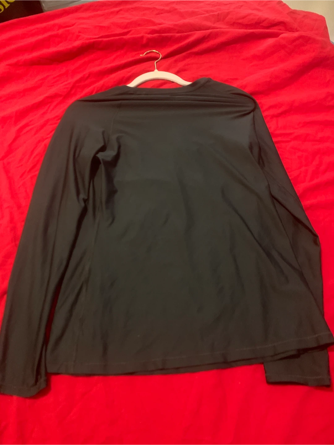 Black Long Sleeve top s/m fitted - photo 3