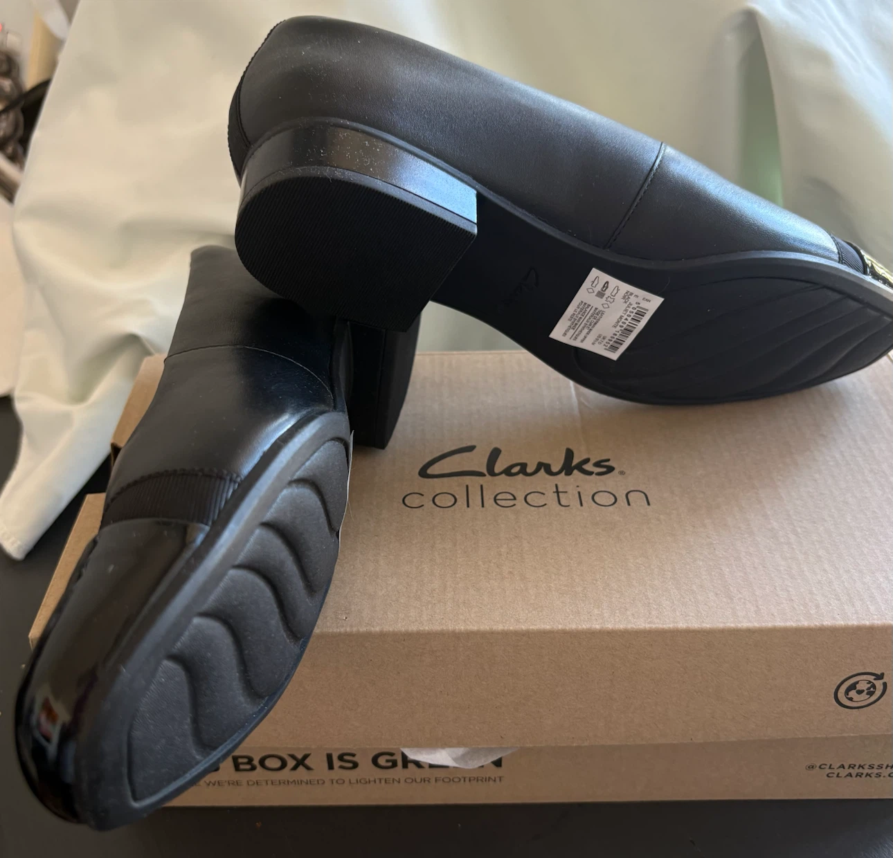 NIB Clarks Collection Juliet Monte Women's Black Flats - photo 2