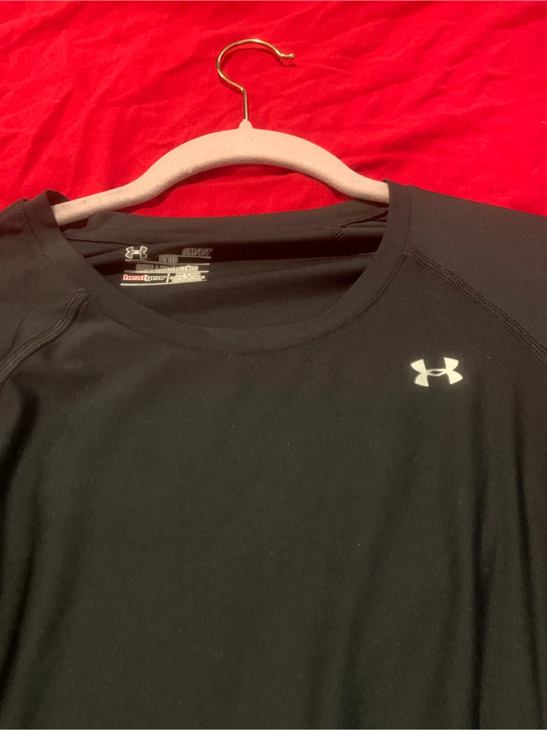 Black Long Sleeve top s/m fitted - photo 2