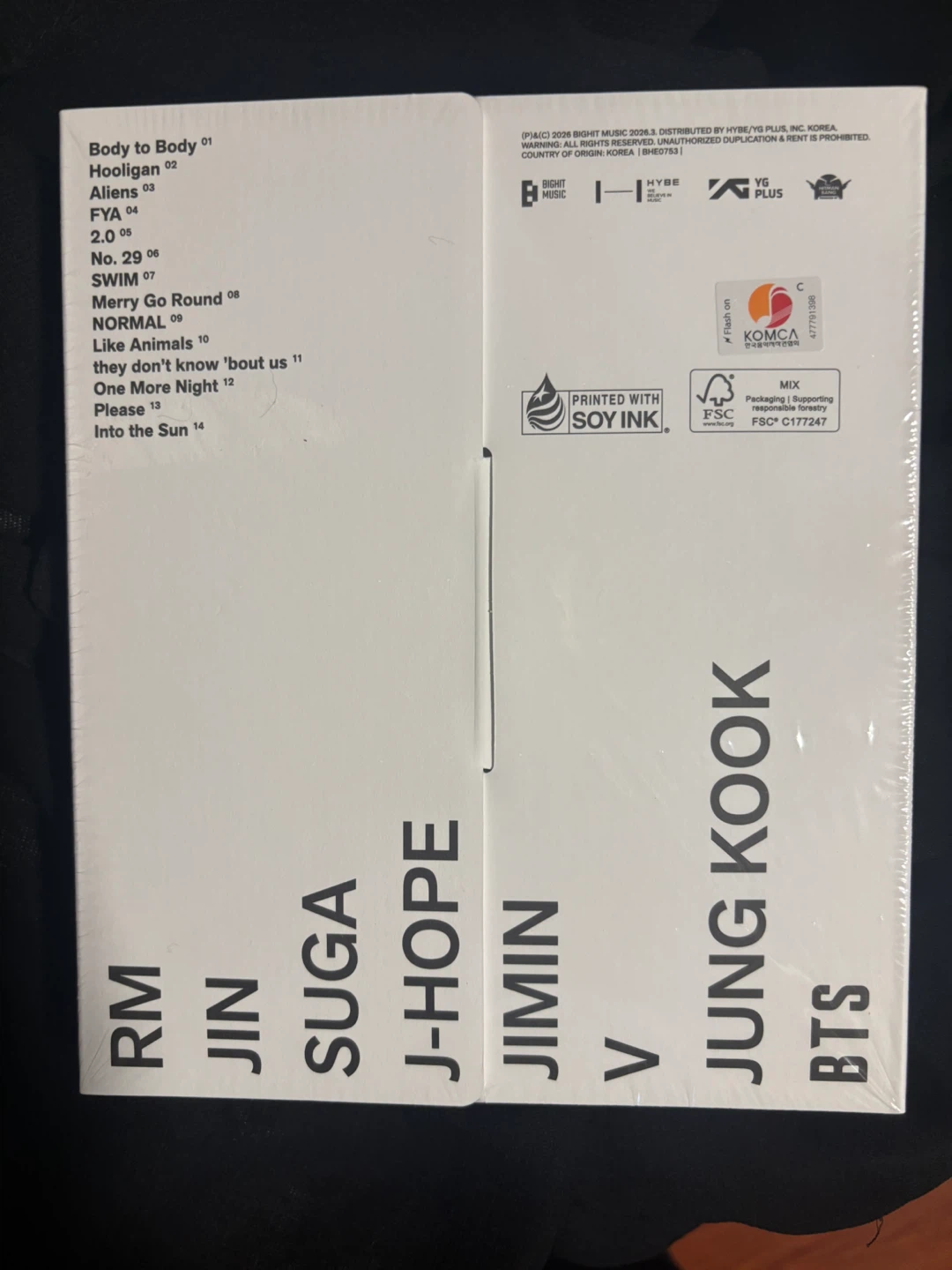 BTS "Butter" Album - Group Members Listed - photo 2