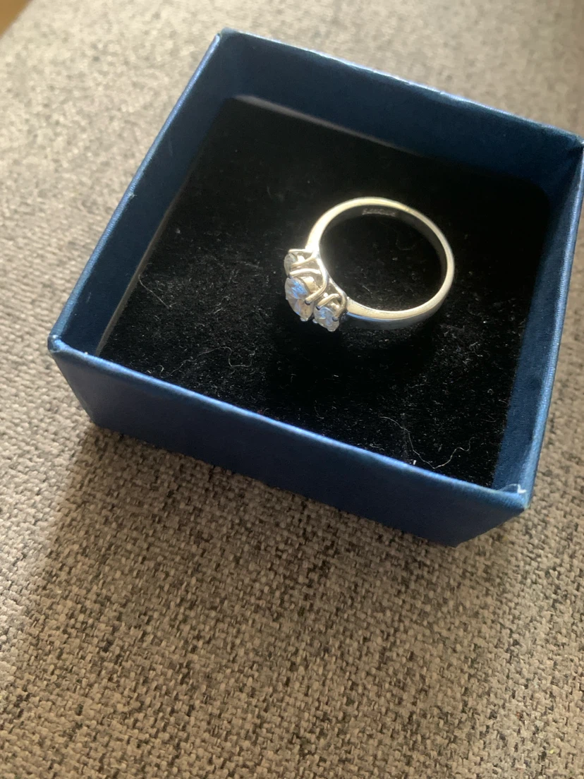 Silver Ring with Three Stones