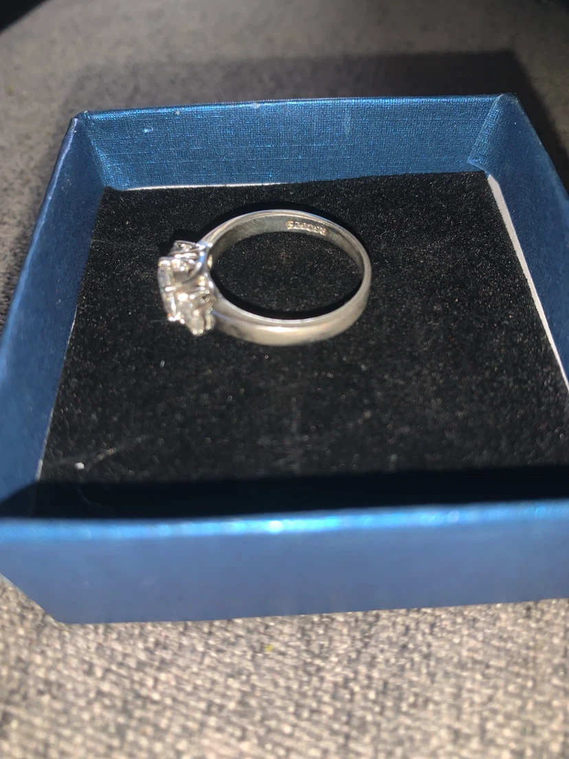 Silver Ring with Three Stones - photo 5