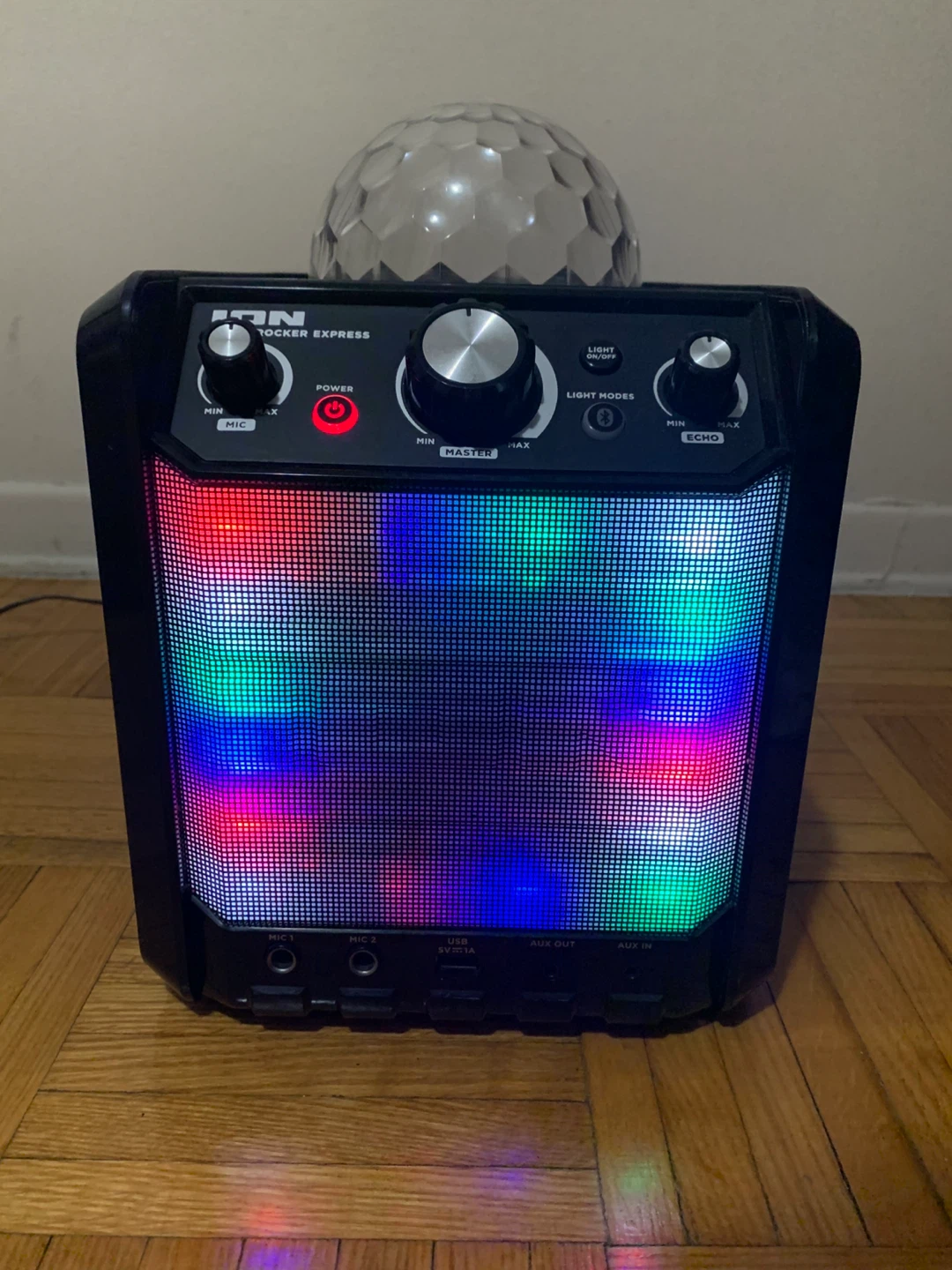 ION Party Rocker Express Portable Speaker with Disco Ball