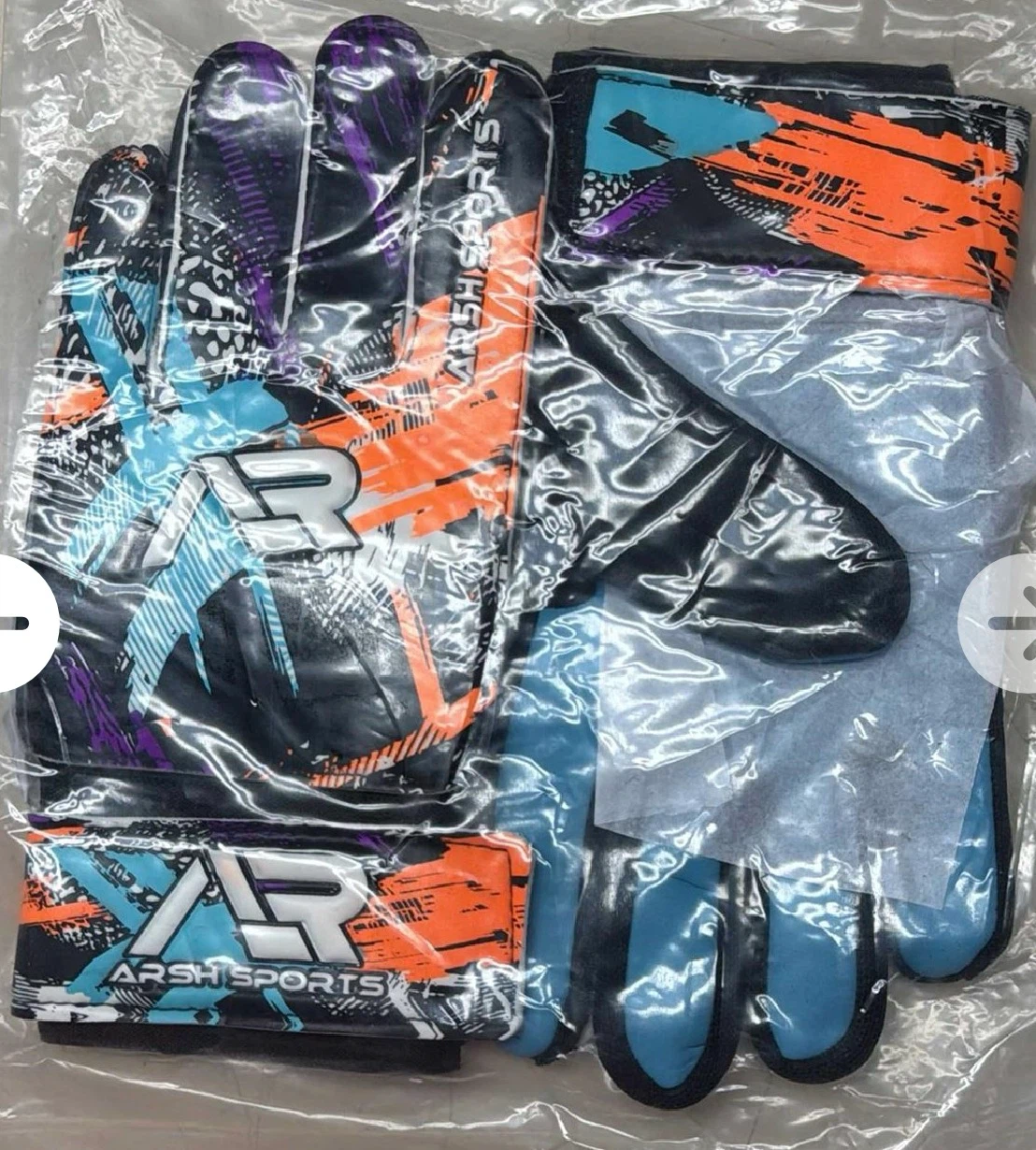 Arsh Sports Goalie Gloves kids size 3 - photo 2