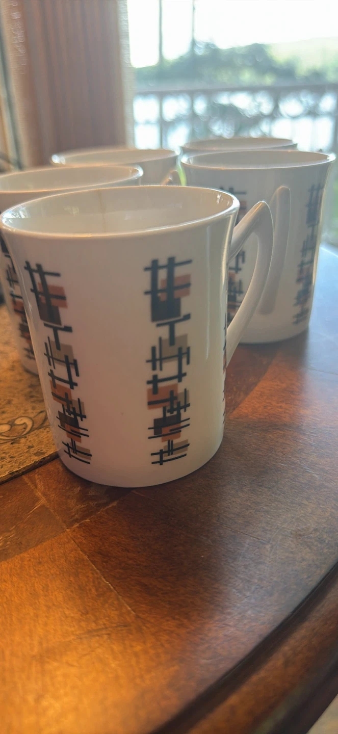 Vintage Set of 5 Elizabethan Fine Bone China Mugs