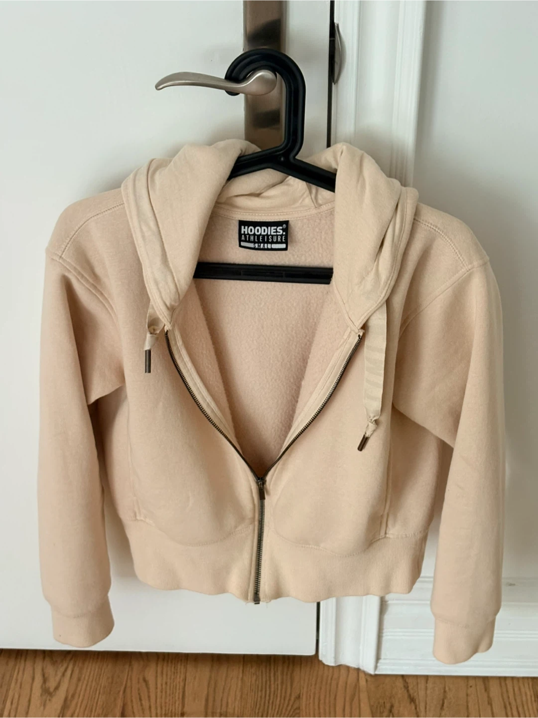 Hoodies Athleisure Beige Zip Up Hoodie Small - photo 2