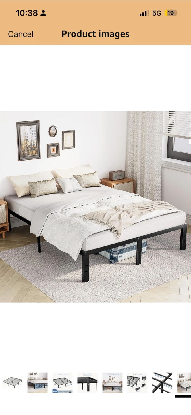 LIKIMIO King Bed Frame & another bed frame - photo 2