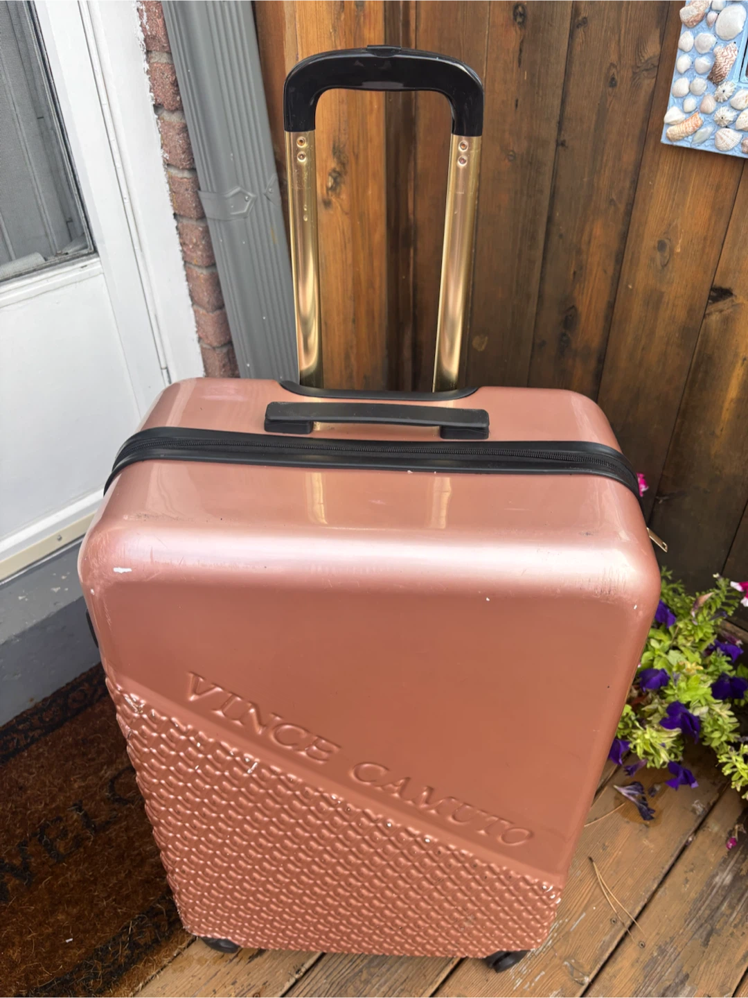 Vince Camuto Rose Gold Hardside Spinner Luggage - photo 2