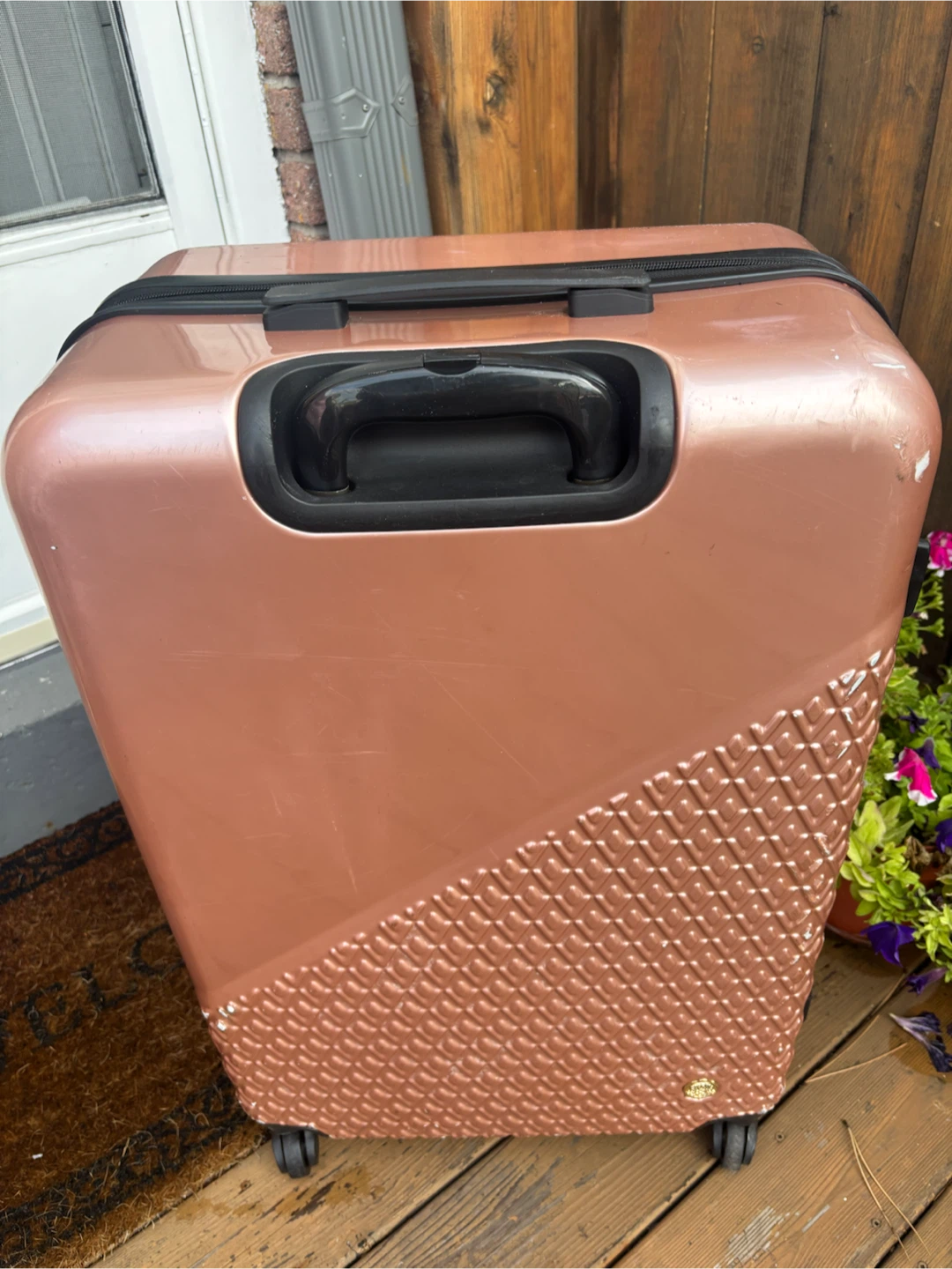 Vince Camuto Rose Gold Hardside Spinner Luggage - photo 4