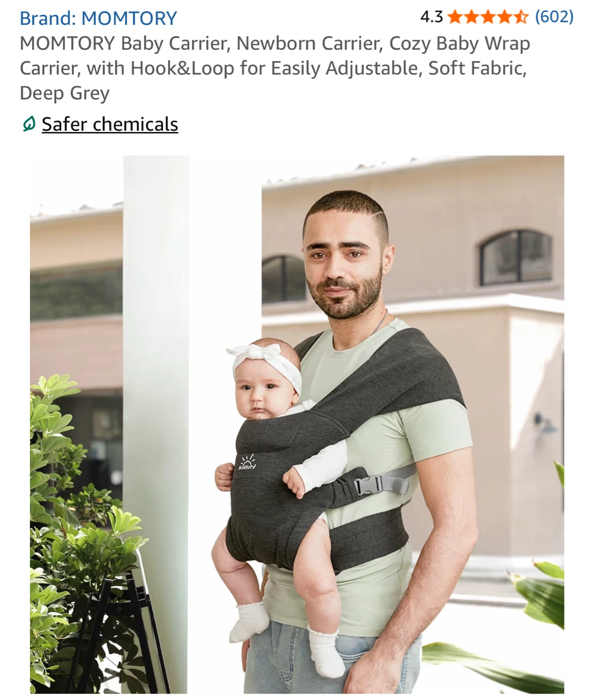 MOMTORY Baby Carrier Newborn Carrier Cozy Baby Wrap