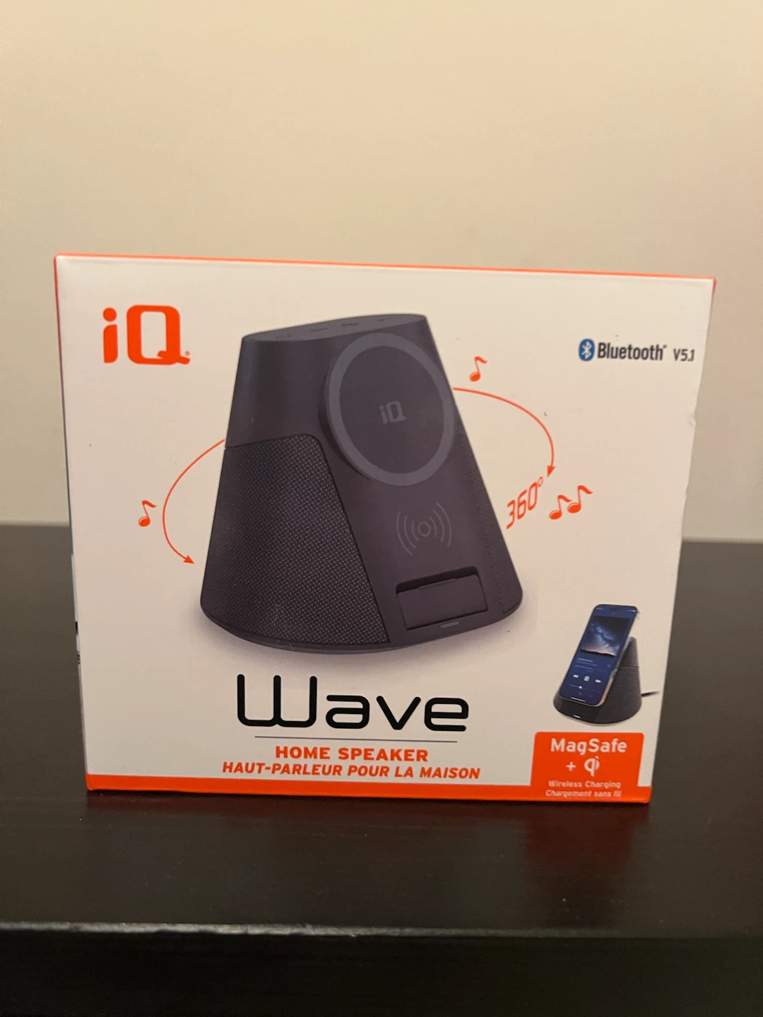 Wave Home Speaker with Wireless Charging
