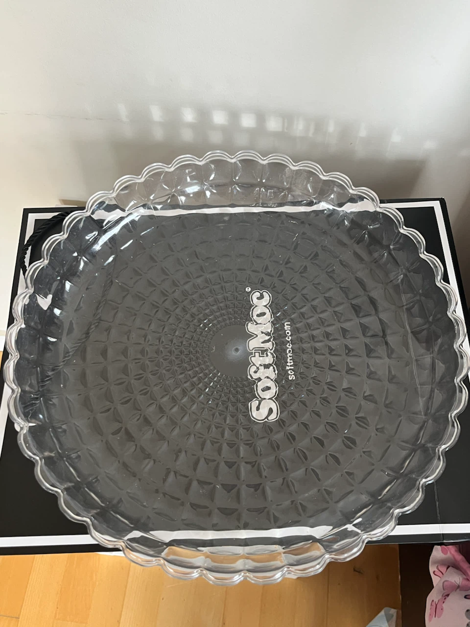 Clear Scalloped Serving Platter - photo 3