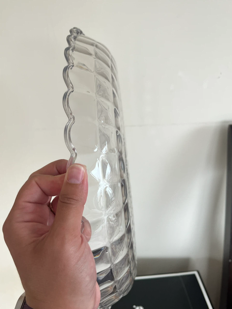 Clear Scalloped Serving Platter - photo 4