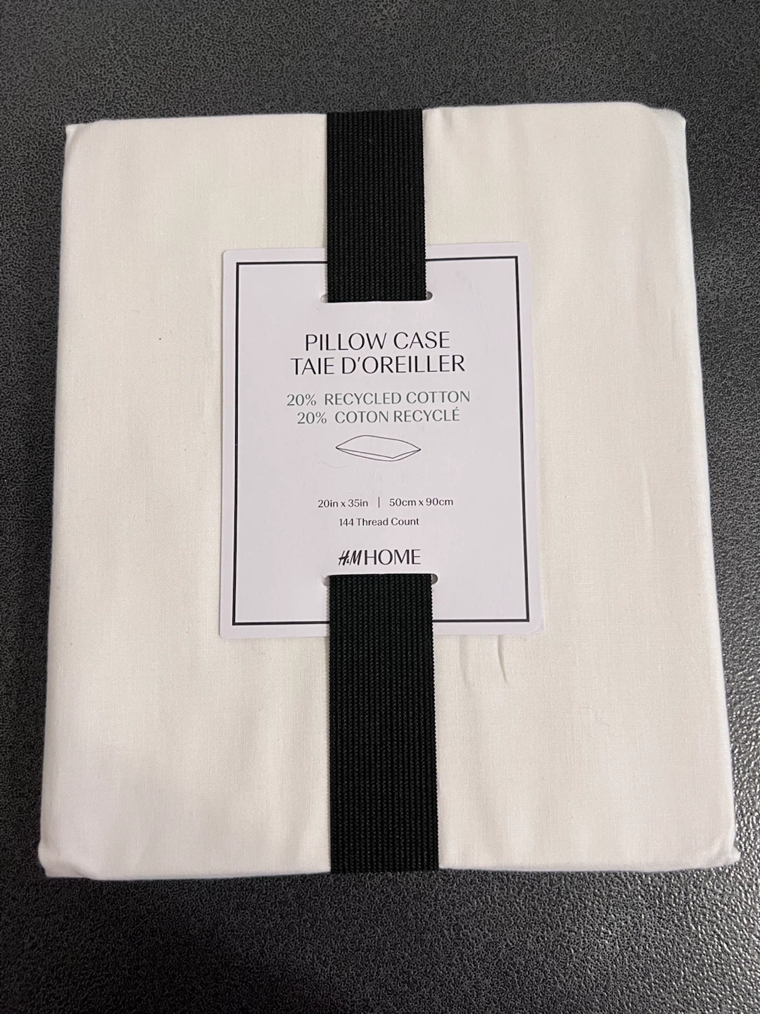 Brand New H&M Home Pillowcase – White – 20” x 35”