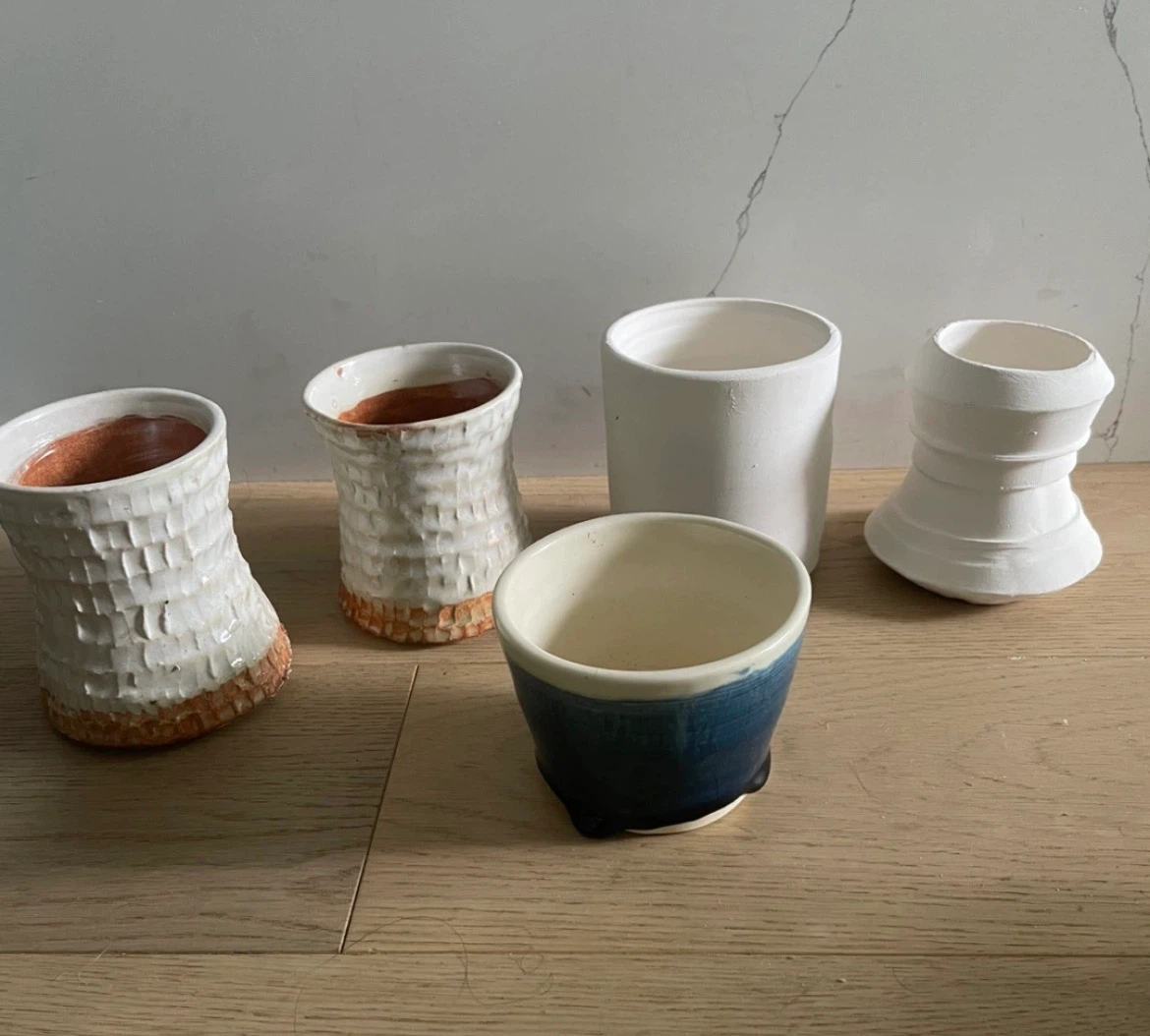 Handmade Ceramic pots(Set of 5)