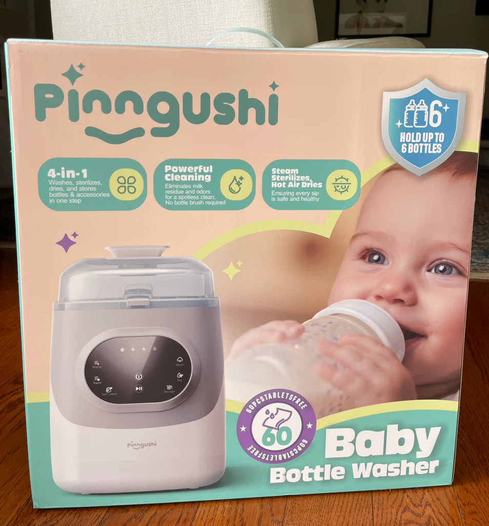 Pinngushi Baby Bottle Washer - 4-in-1 Sterilizer Dryer