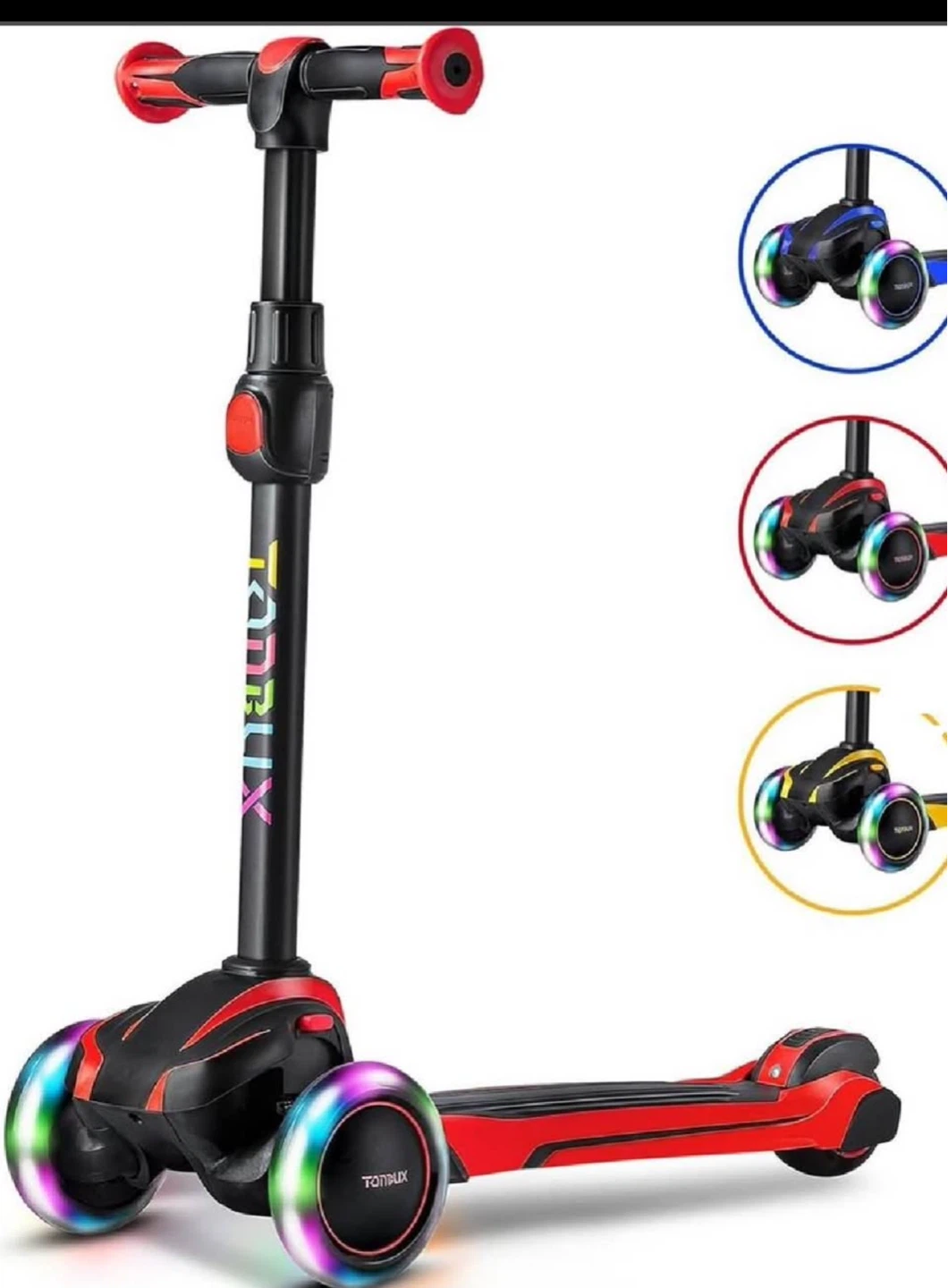 TONDUX Kids Scooter with Light-Up Wheels