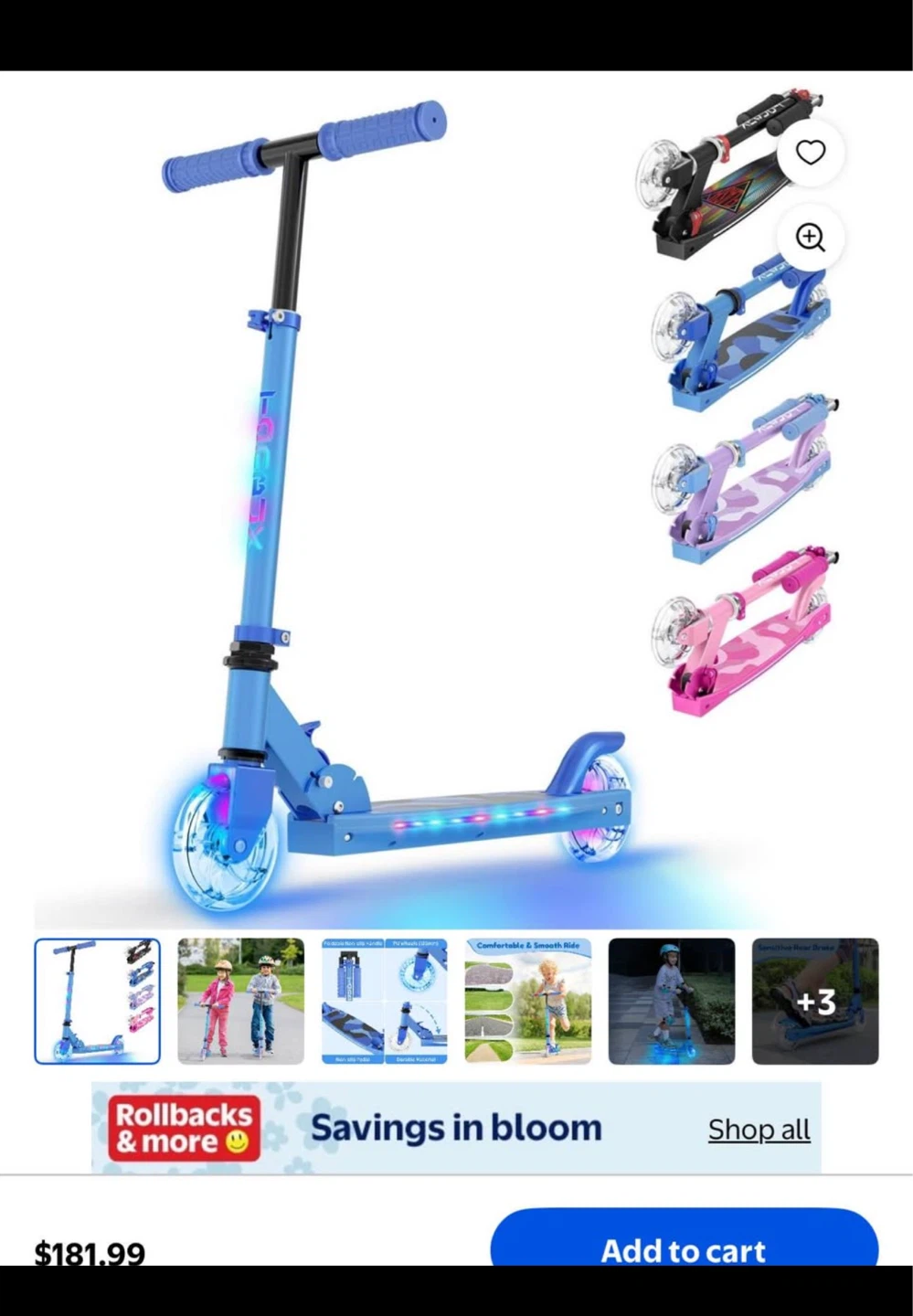 TONDUX Kids Scooter with Light-Up Wheels - photo 2