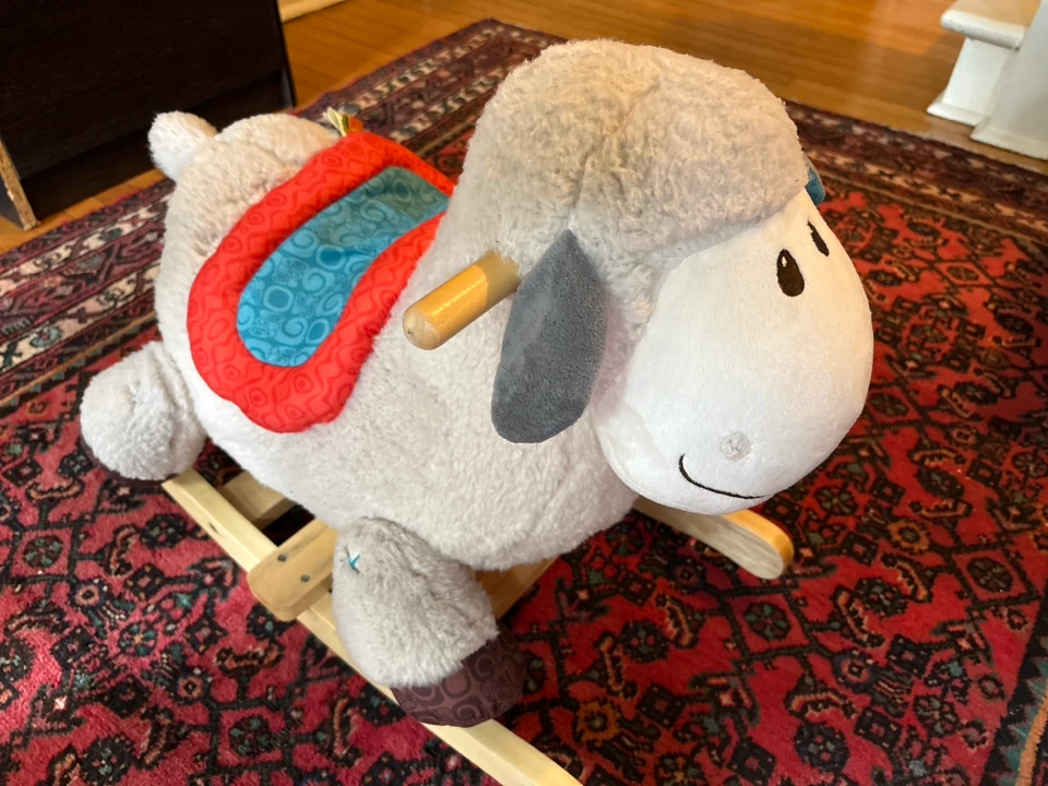 Plush Sheep Rocking Horse - photo 4